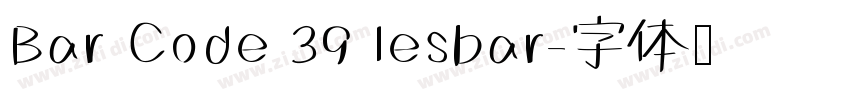 Bar Code 39 lesbar字体转换